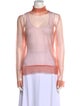 Emilio Pucci Mock Neck Long Sleeve Top