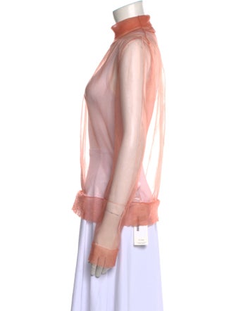 Emilio Pucci Mock Neck Long Sleeve Top