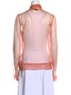 Emilio Pucci Mock Neck Long Sleeve Top
