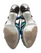 Emilio Pucci Suede Printed Slingback Sandals