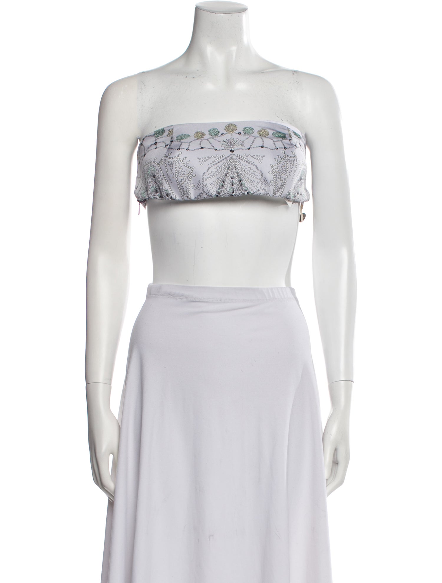 Emilio Pucci Silk Printed Crop Top