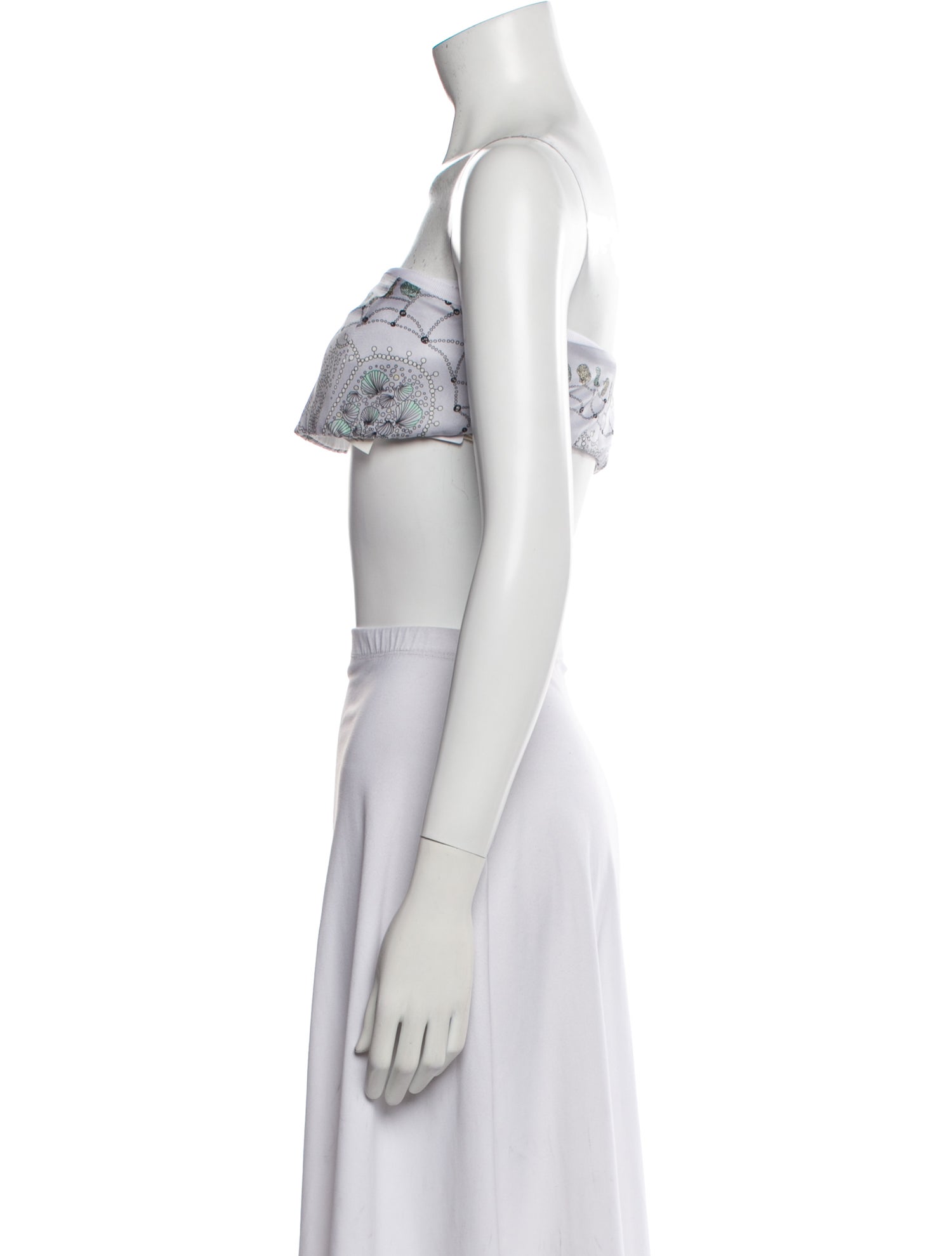 Emilio Pucci Silk Printed Crop Top