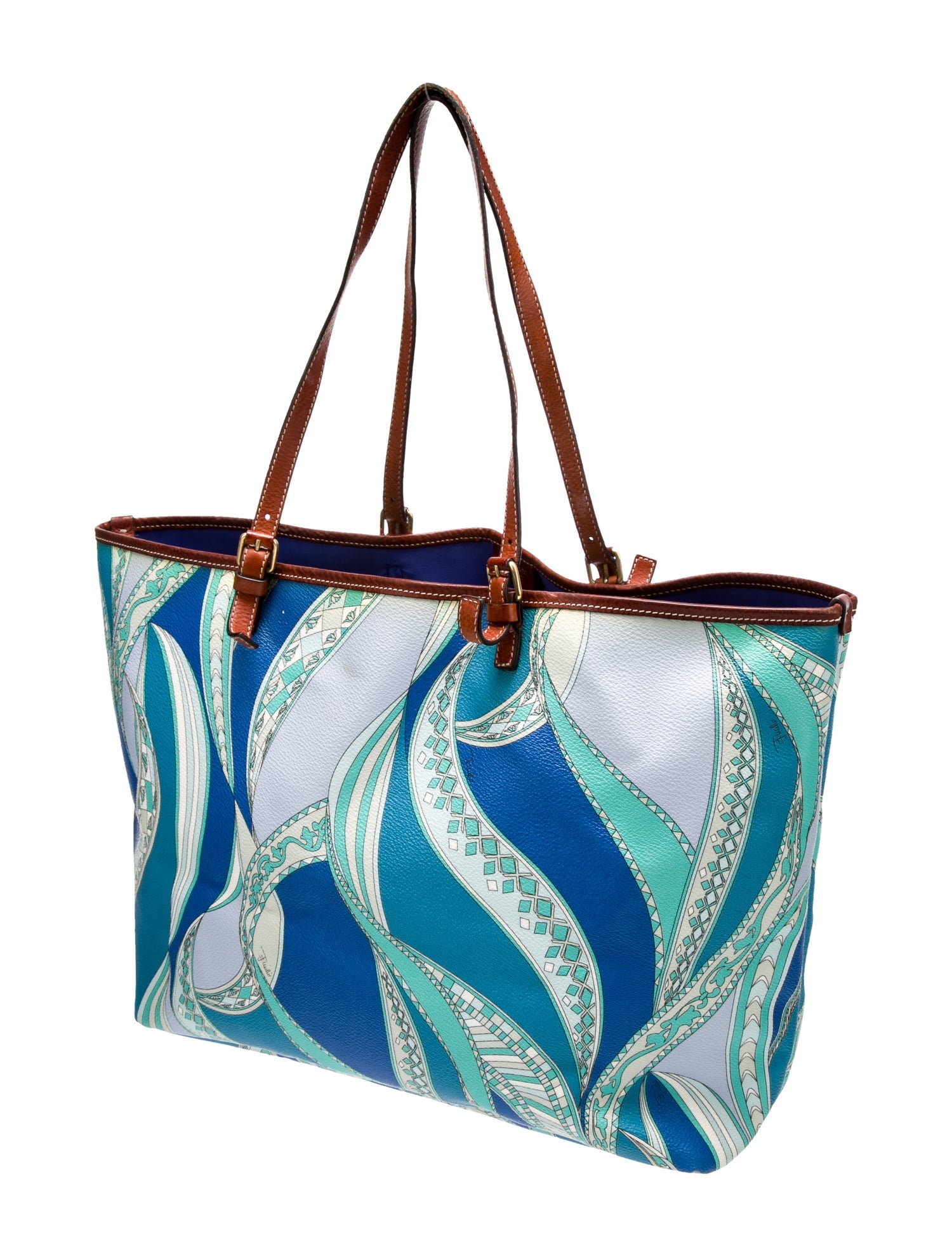 Emilio Pucci Leather Tote