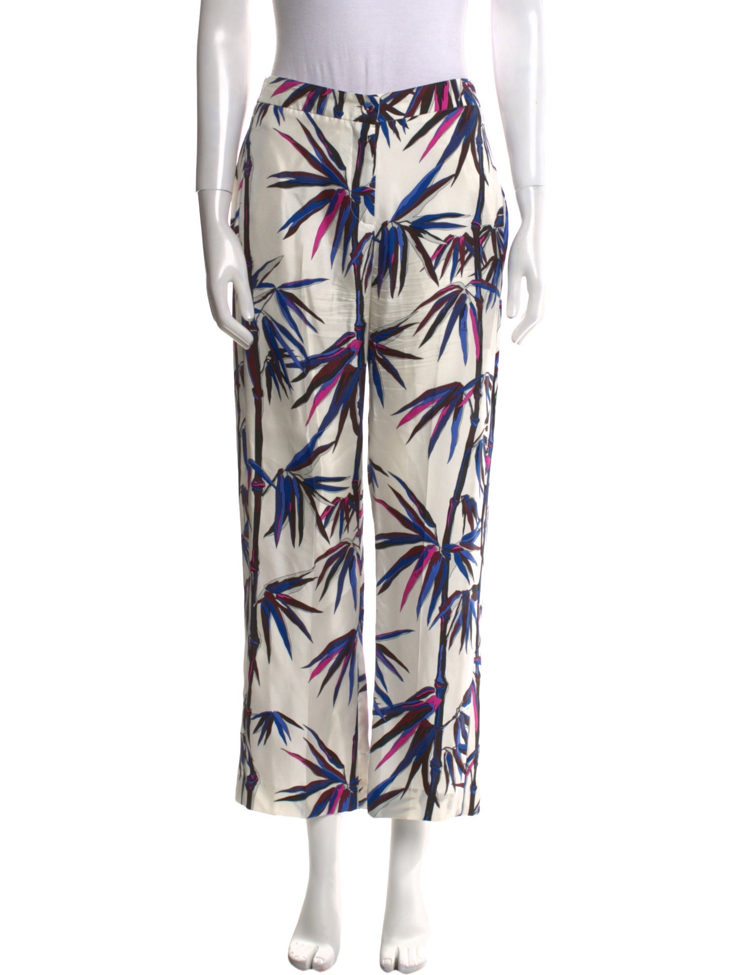 Emilio Pucci Silk Wide Leg Pants