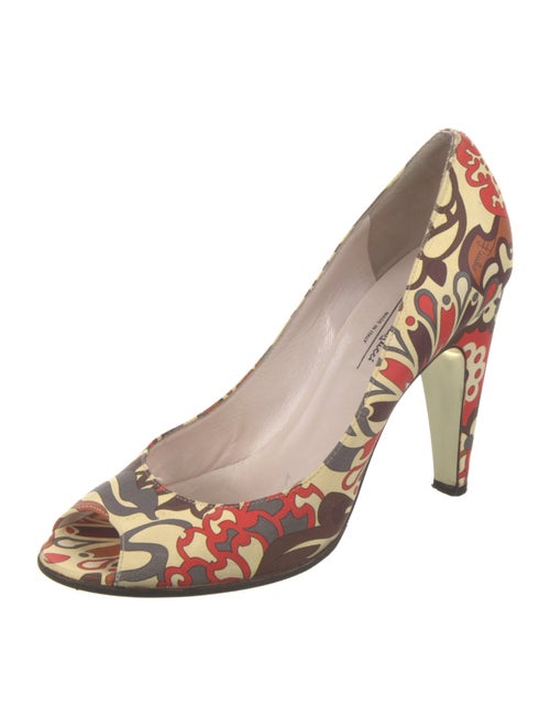 Emilio Pucci Leather Printed Pumps