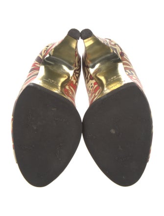 Emilio Pucci Leather Printed Pumps