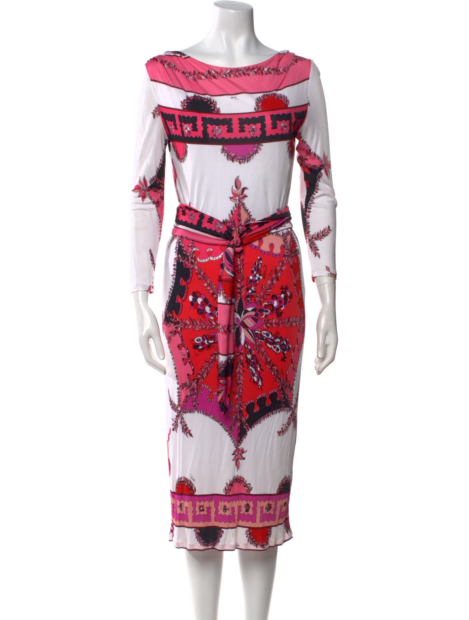 Emilio Pucci Printed Midi Length Dress