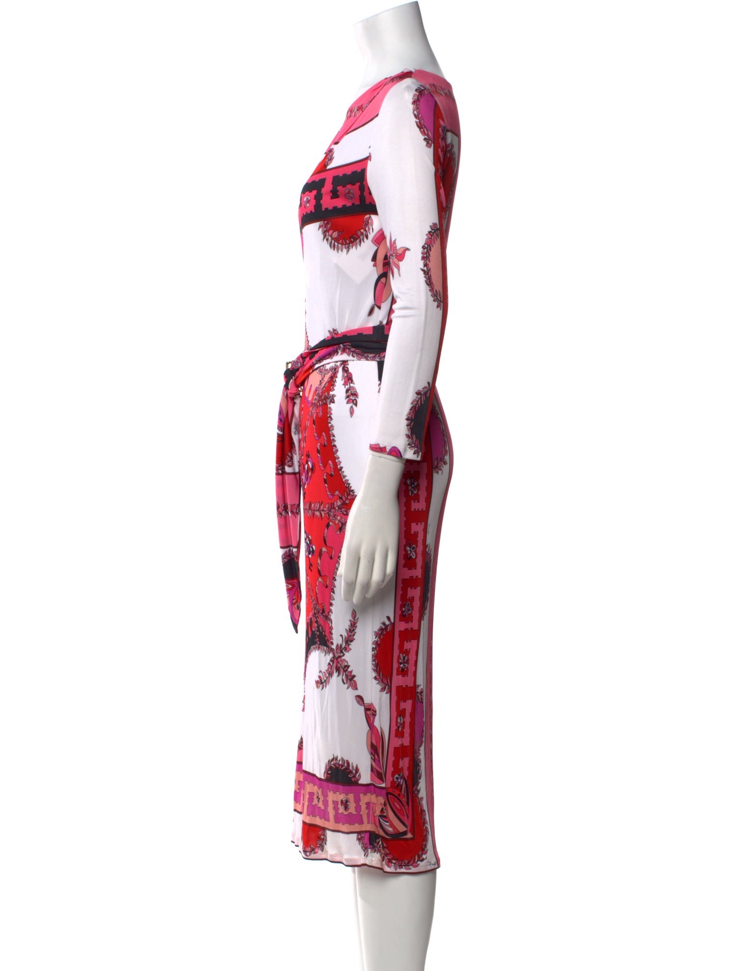 Emilio Pucci Printed Midi Length Dress