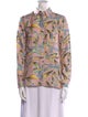 Emilio Pucci Printed Long Sleeve Button-Up Top