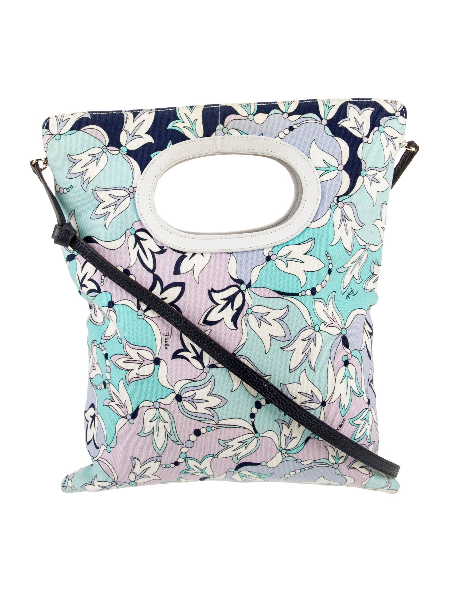 Emilio Pucci Canvas Top Handle Bag