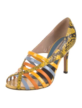 Emilio Pucci Snakeskin Printed Pumps