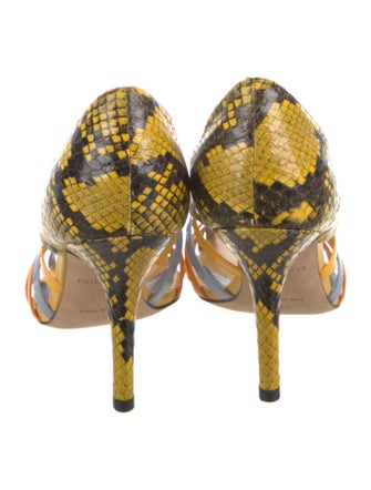 Emilio Pucci Snakeskin Printed Pumps