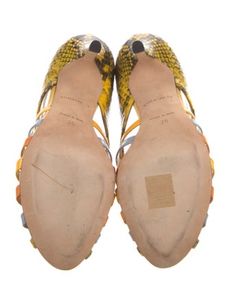 Emilio Pucci Snakeskin Printed Pumps