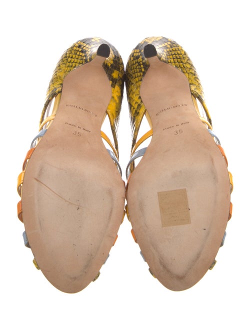 Emilio Pucci Snakeskin Printed Pumps