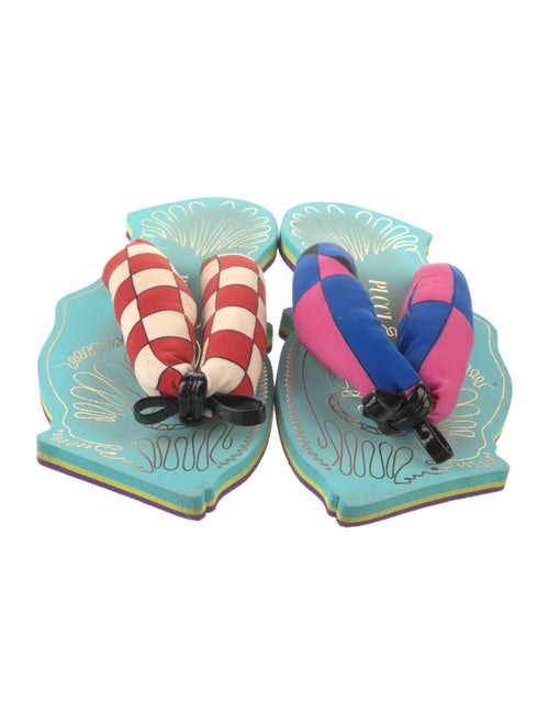 Emilio Pucci Printed Flip Flops