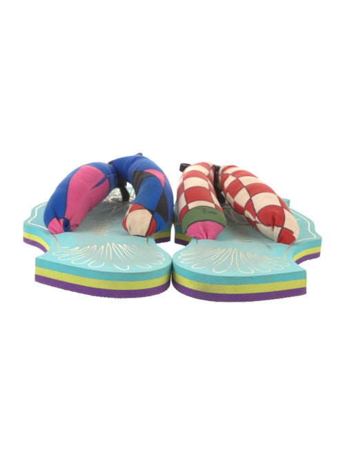 Emilio Pucci Printed Flip Flops