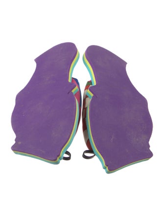 Emilio Pucci Printed Flip Flops