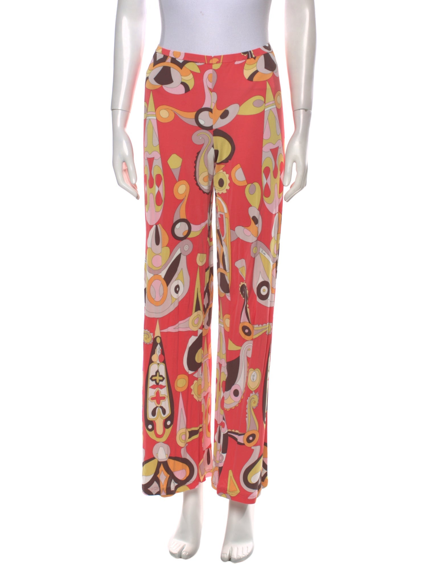 Emilio Pucci Printed Wide Leg Pants