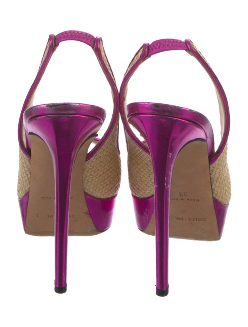 Emilio Pucci Wicker Slingback Pumps