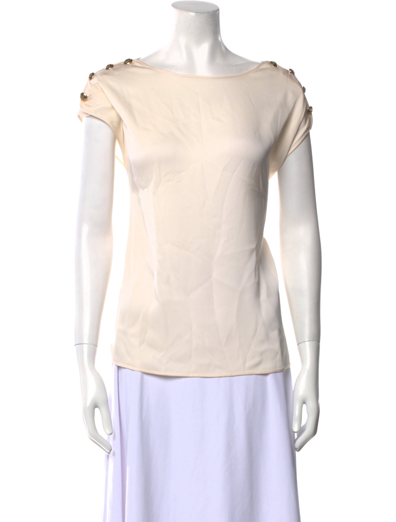 Emilio Pucci Silk Bateau Neckline Top w/ Tags
