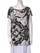 Emilio Pucci Printed Cowl Neck Tunic