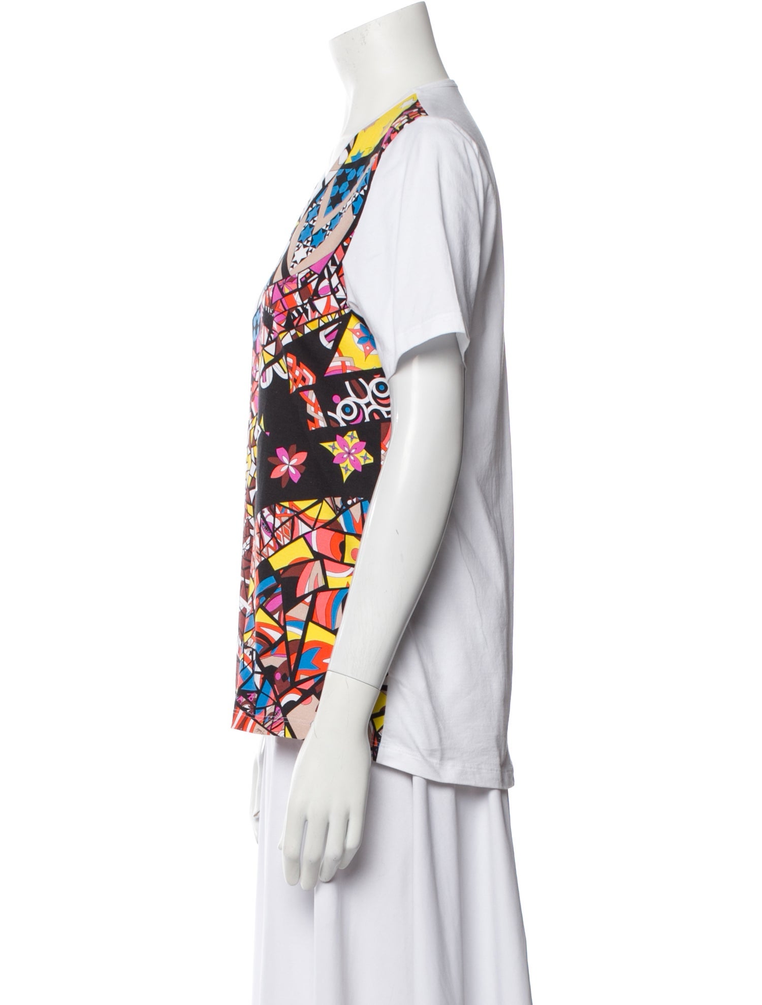 Emilio Pucci Printed V-Neck T-Shirt