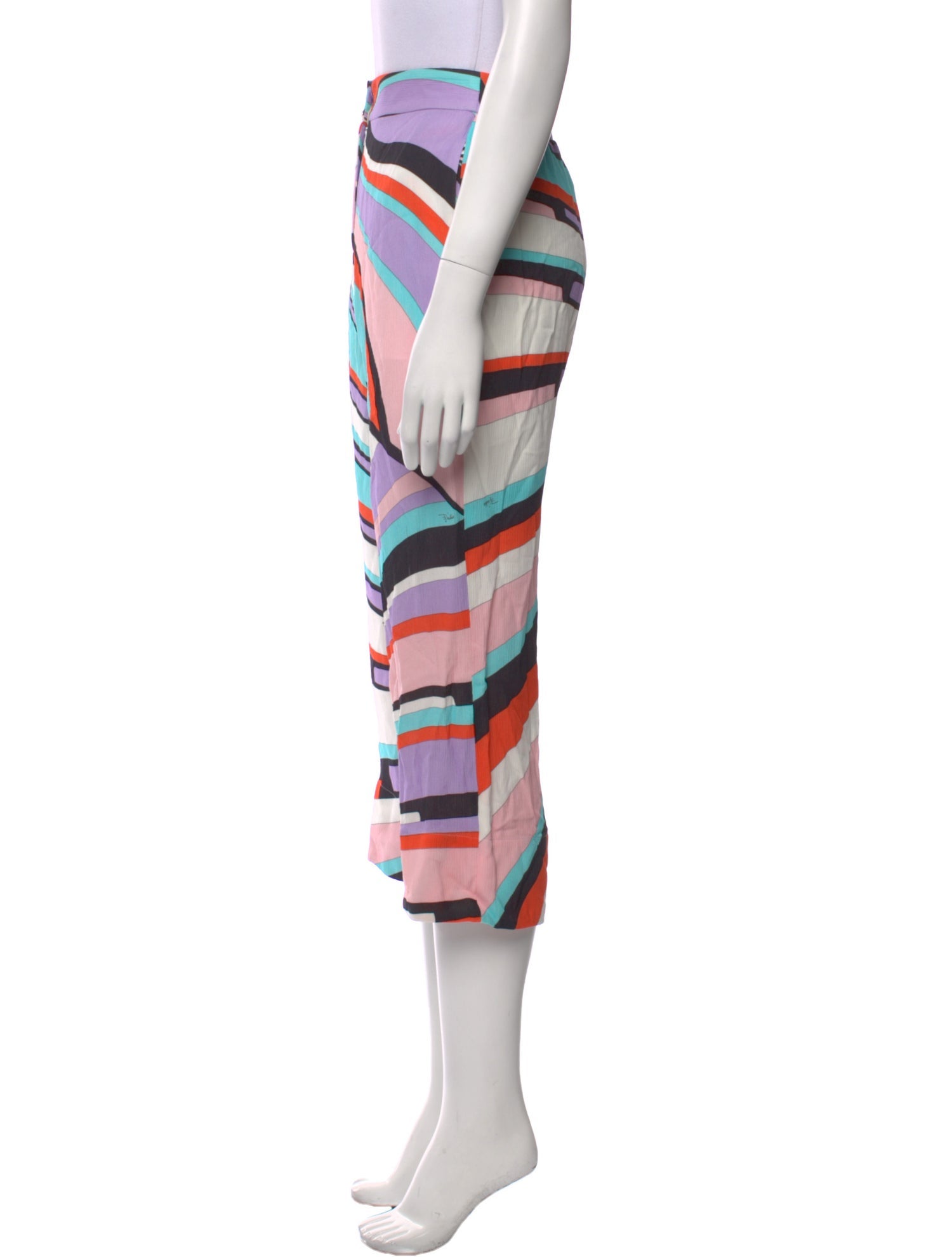 Emilio Pucci Printed Wide Leg Pants w/ Tags