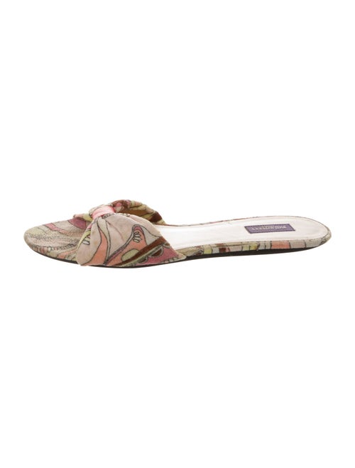 Emilio Pucci Terry Cloth Printed Slides