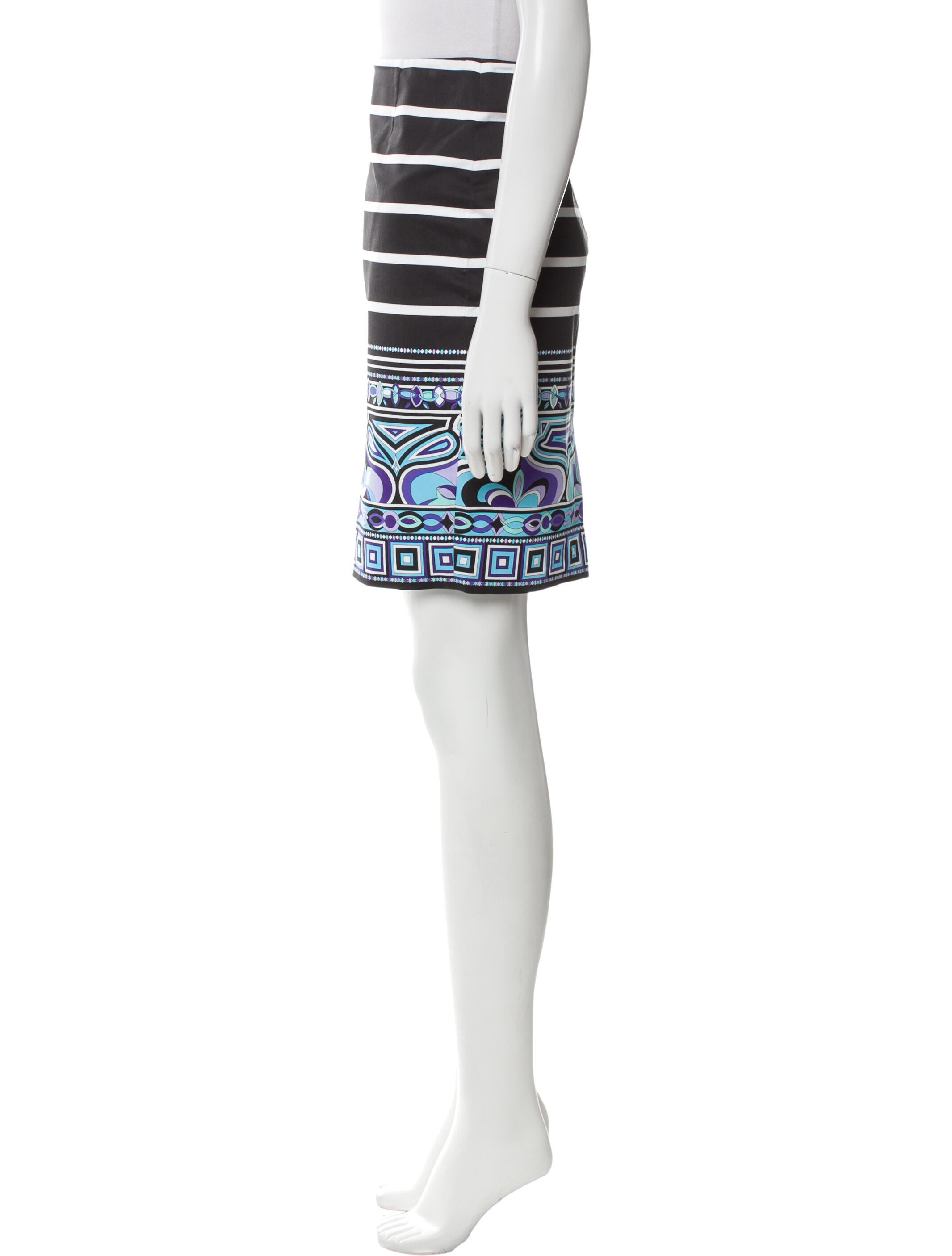 Emilio Pucci Printed Knee-Length Skirt