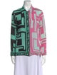 Emilio Pucci Silk Printed Button-Up Top