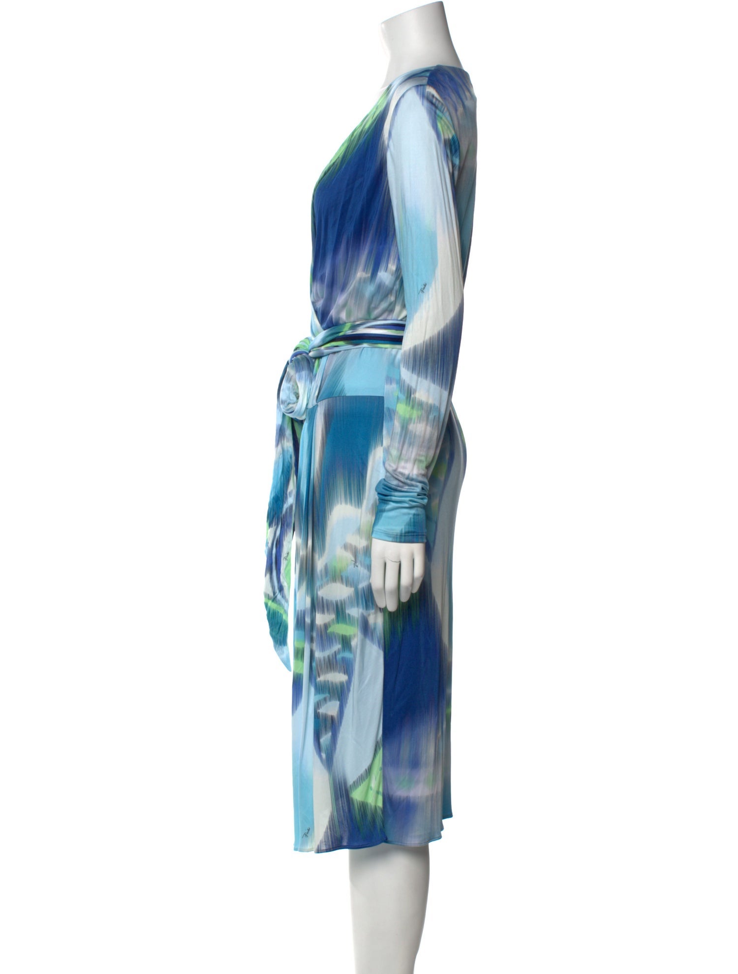 Emilio Pucci Printed Midi Length Dress