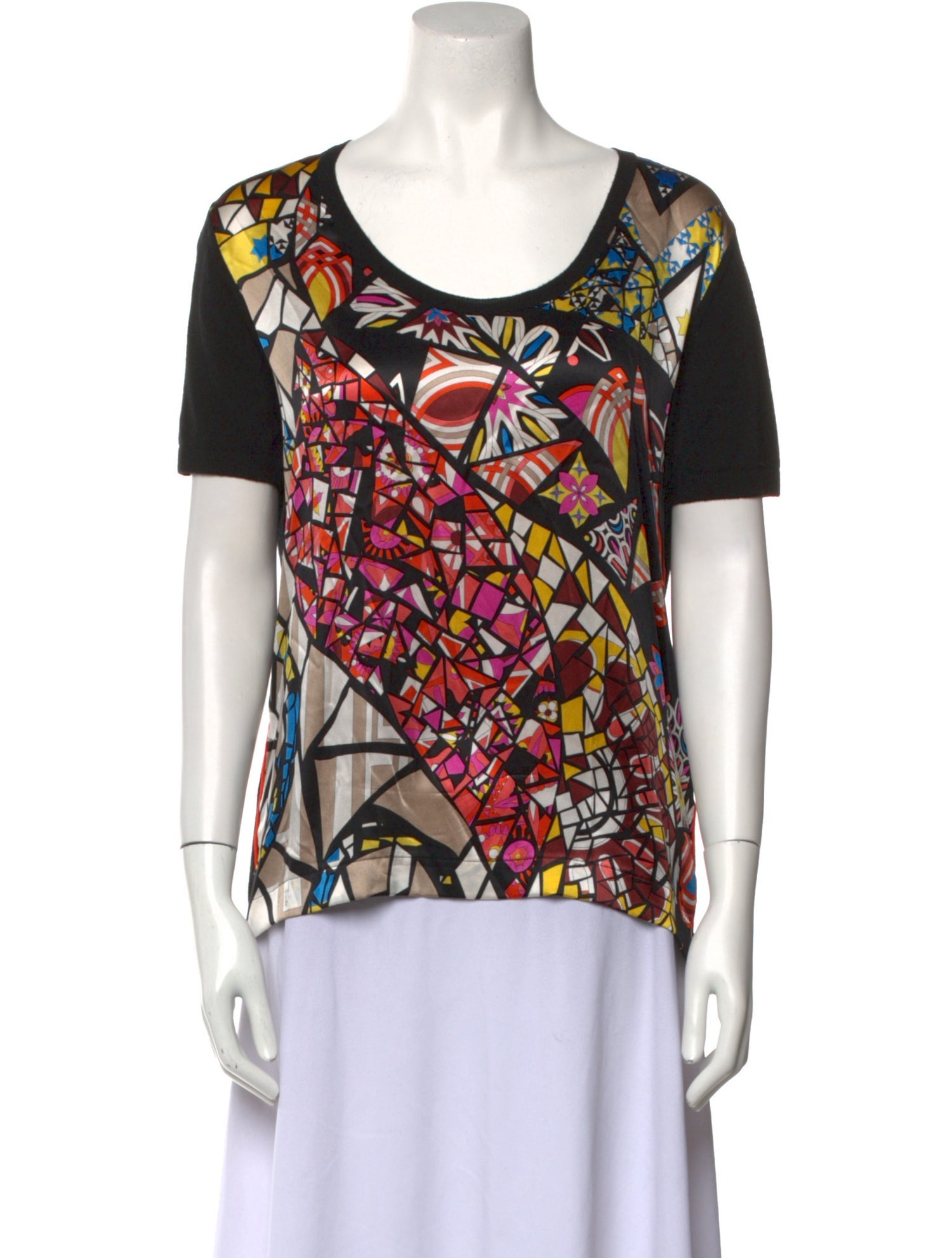 Emilio Pucci Silk Printed Sweater