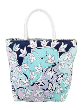 Emilio Pucci Canvas Top Handle Bag