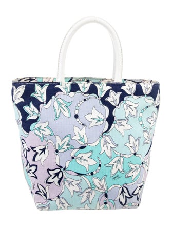 Emilio Pucci Canvas Top Handle Bag