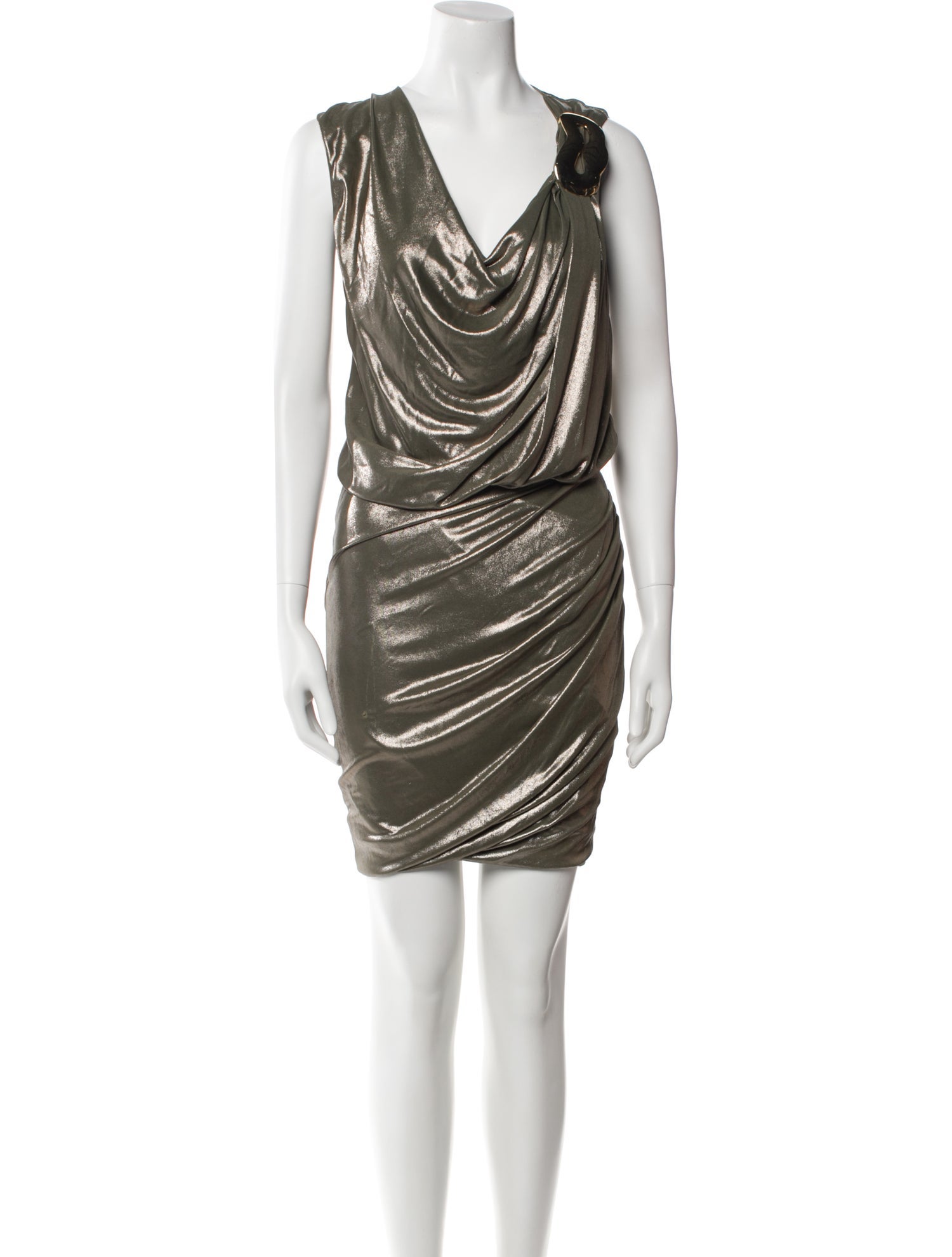 Emilio Pucci Cowl Neck Knee-Length Dress