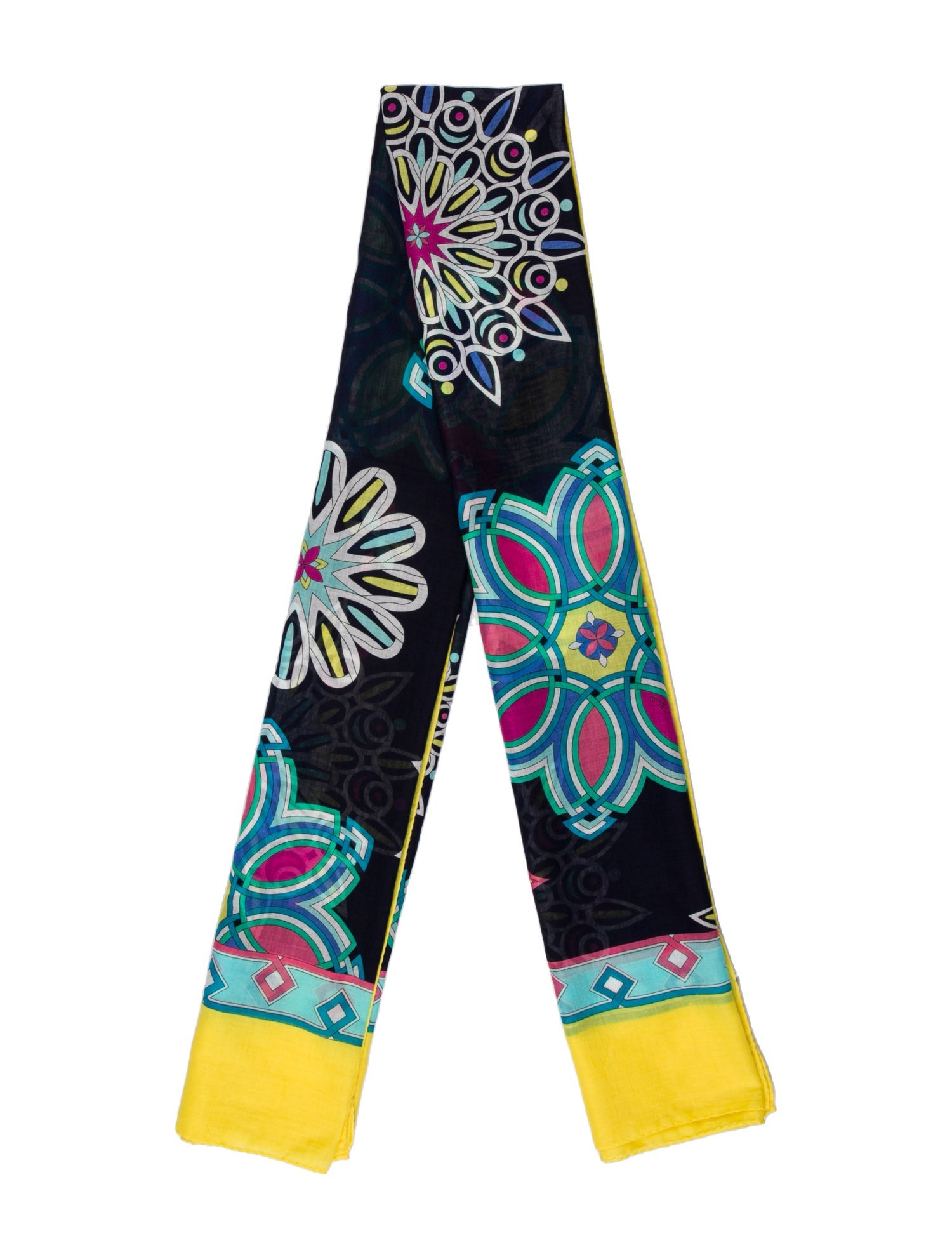 Emilio Pucci Silk Floral Print Scarf