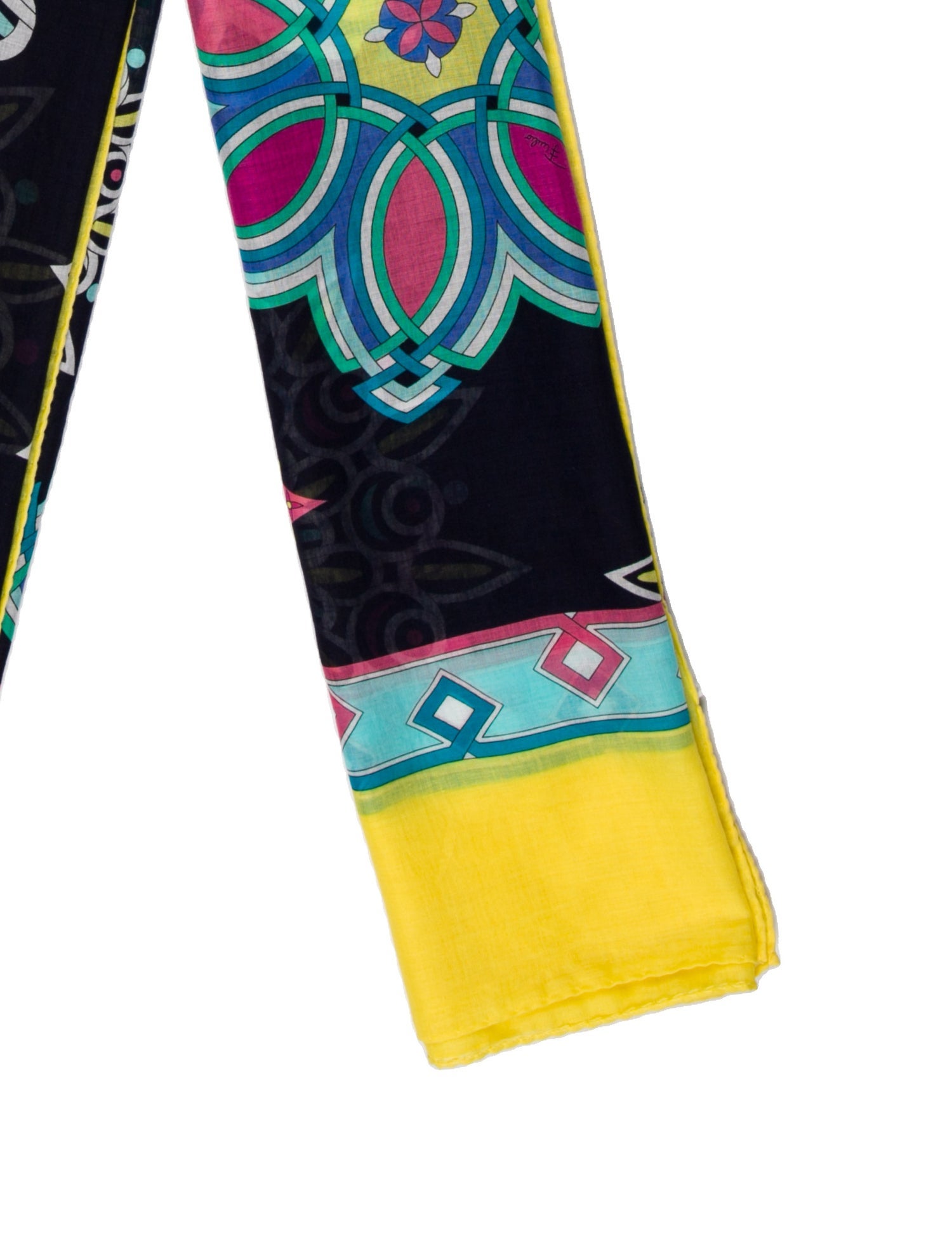 Emilio Pucci Silk Floral Print Scarf