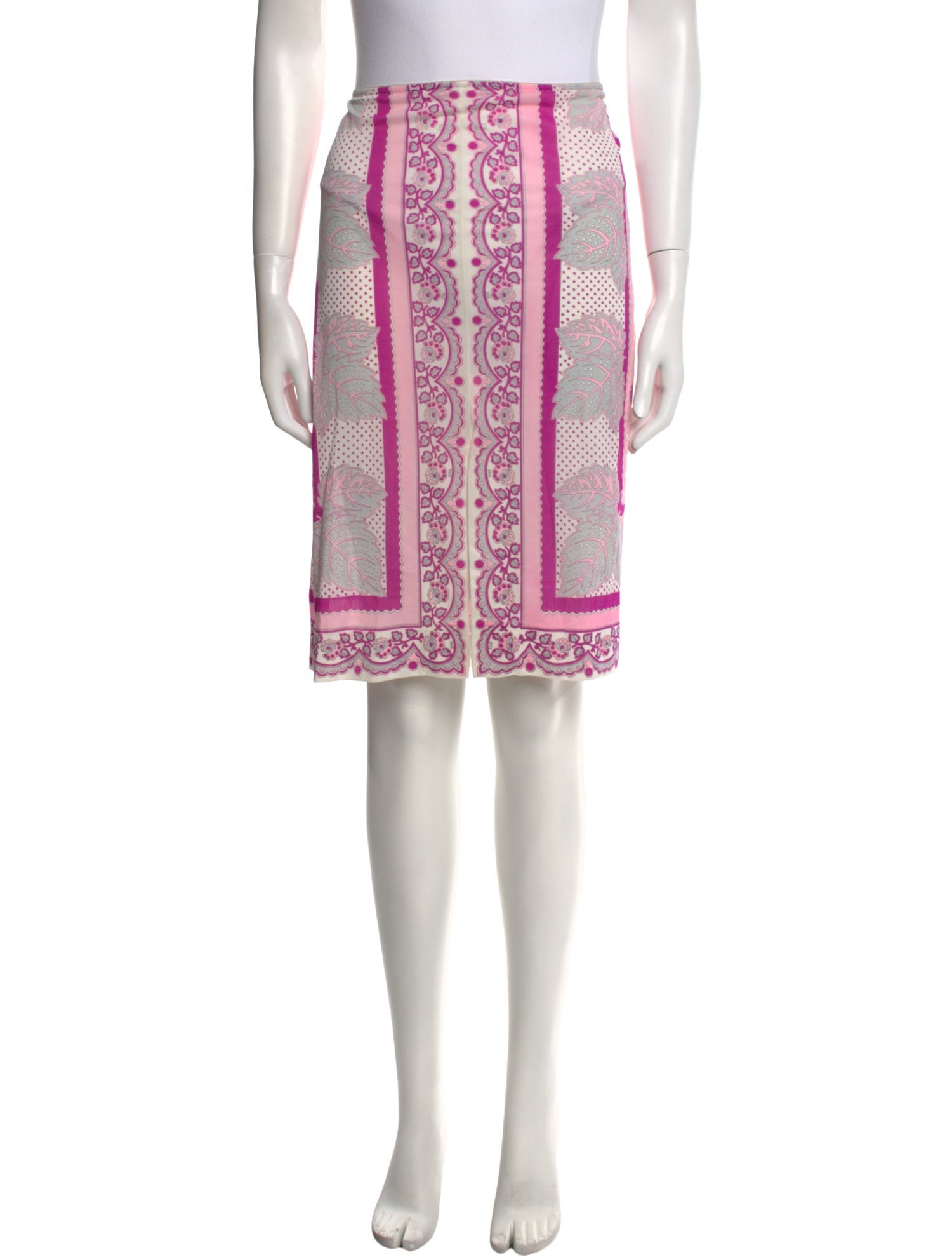 Emilio Pucci Paisley Print Knee-Length Skirt