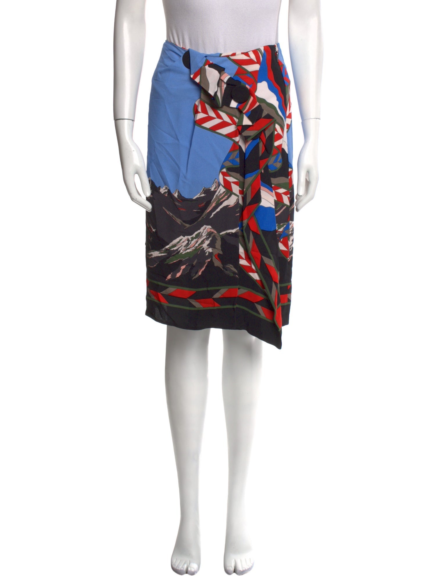 Emilio Pucci Silk Knee-Length Skirt