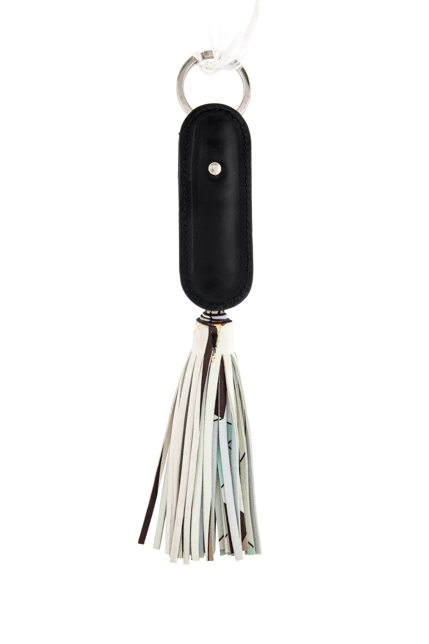Emilio Pucci women's leather tassel keycharm
