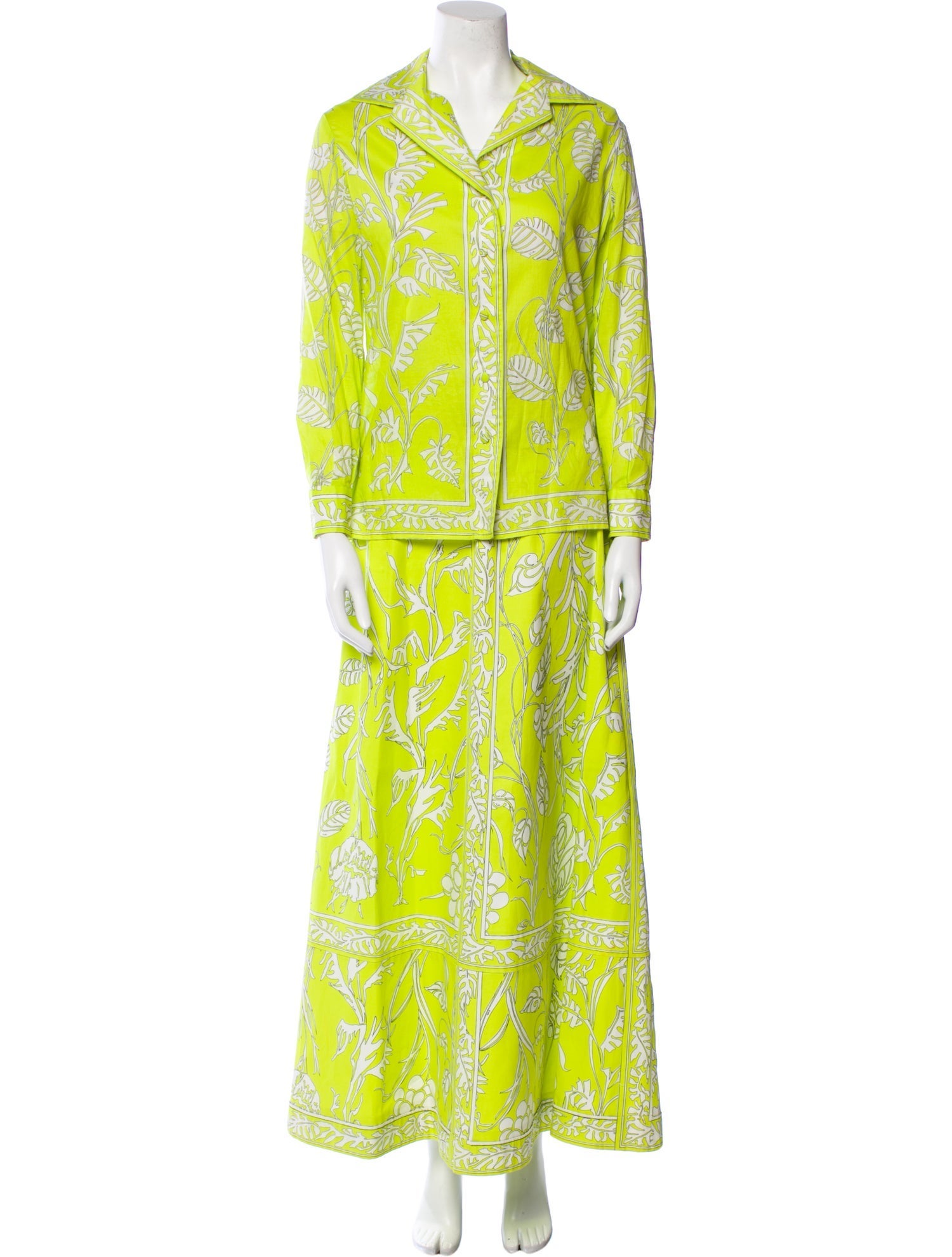 Emilio Pucci Printed Skirt Set