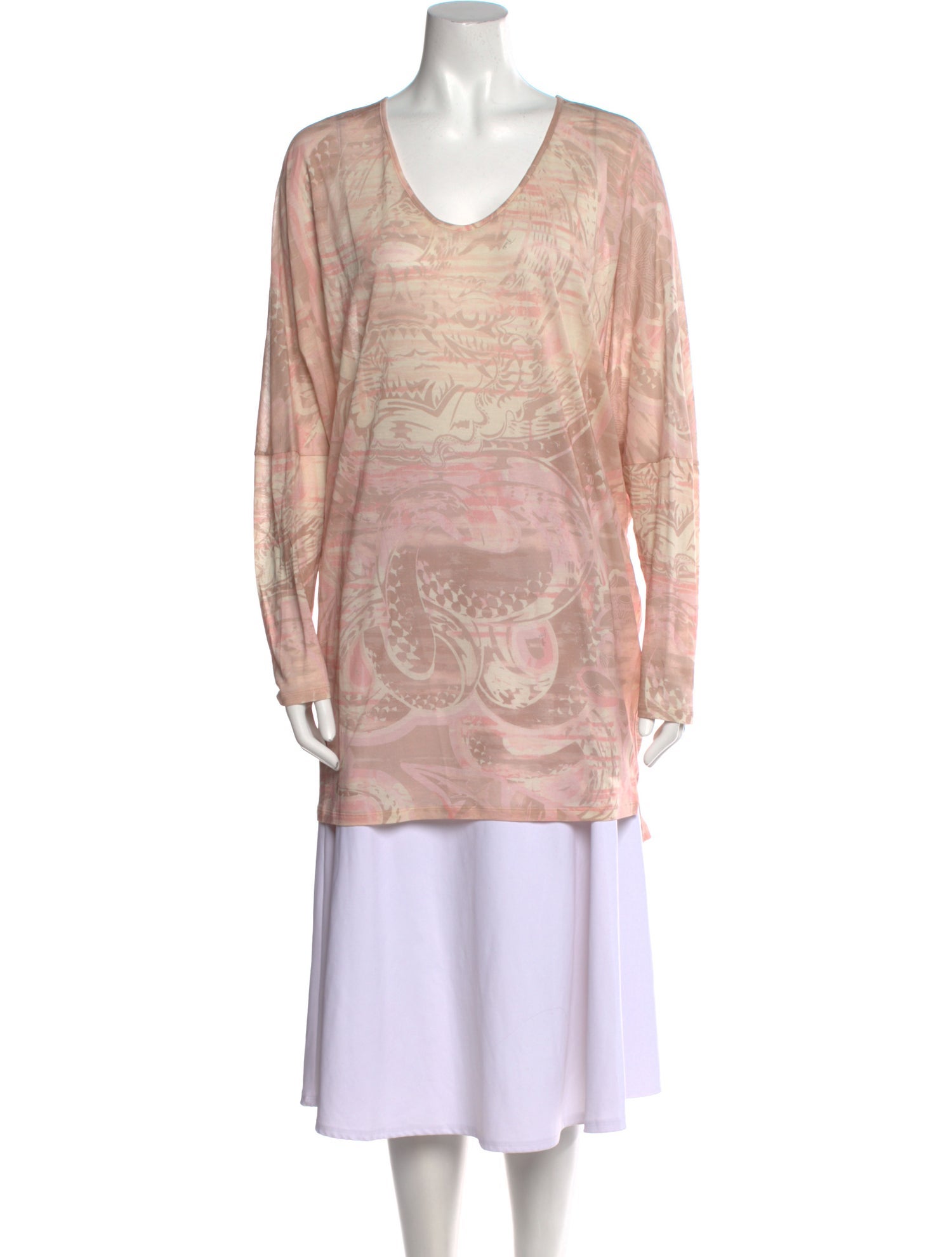Emilio Pucci Printed V-Neck Tunic