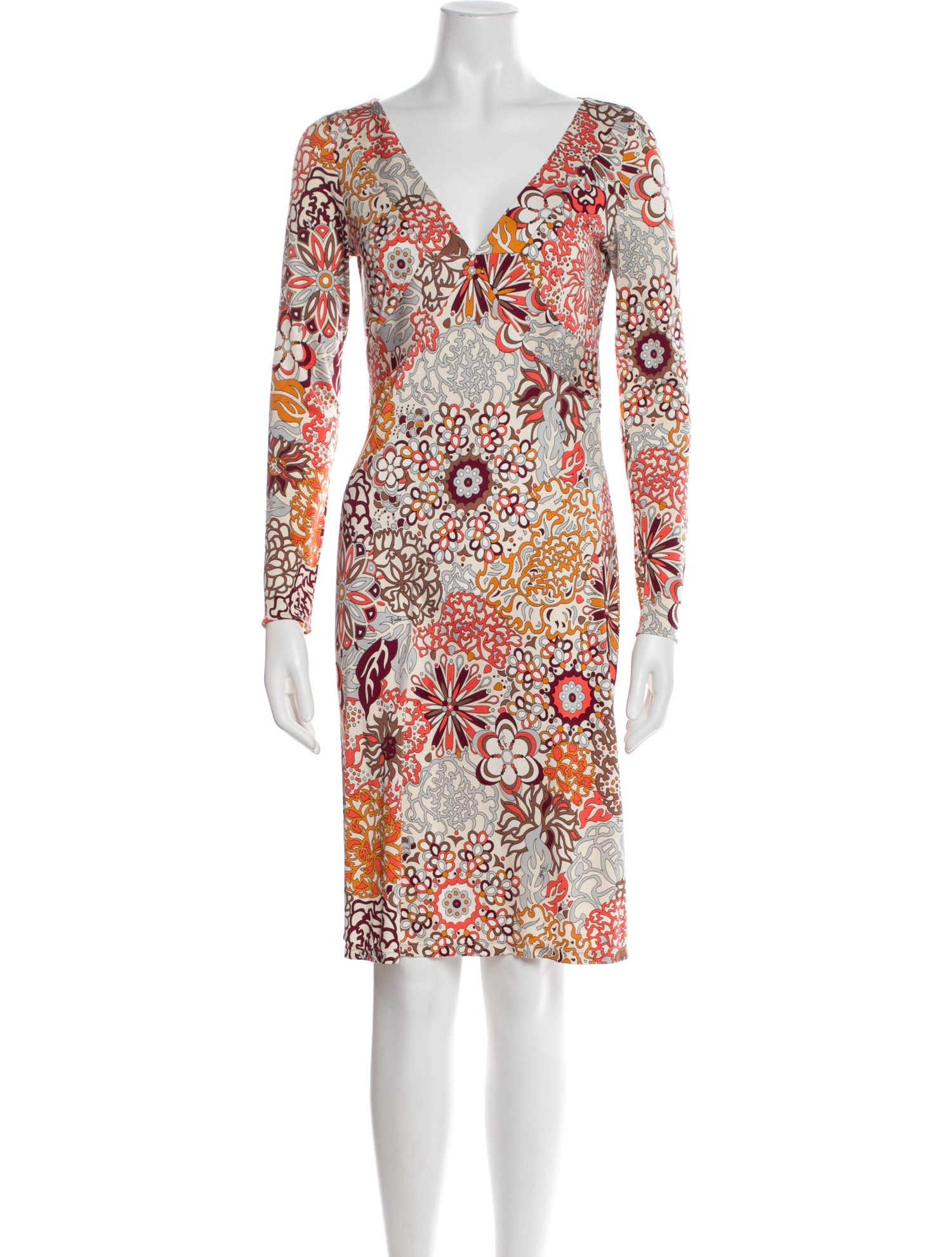 Emilio Pucci Silk Knee-Length Dress