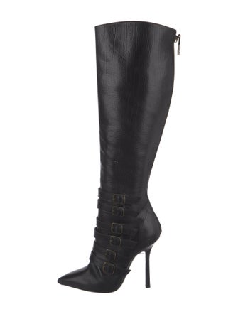 Emilio Pucci Leather Lace-Up Boots
