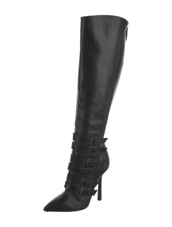 Emilio Pucci Leather Lace-Up Boots