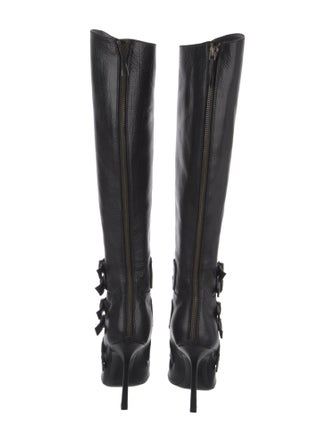 Emilio Pucci Leather Lace-Up Boots