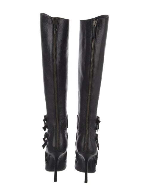 Emilio Pucci Leather Lace-Up Boots