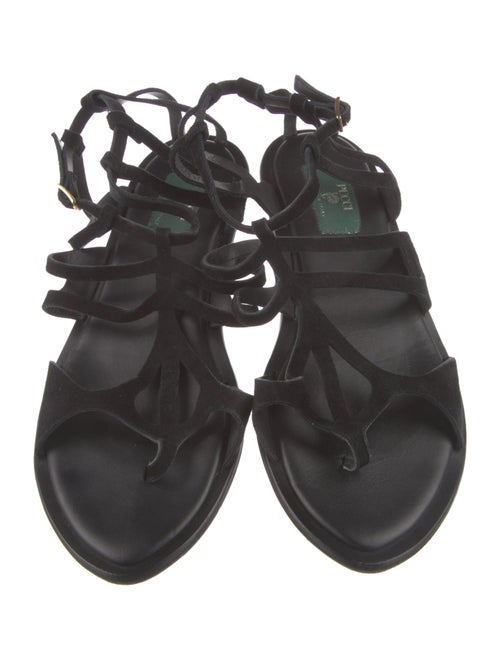 Emilio Pucci Suede Gladiator Sandals