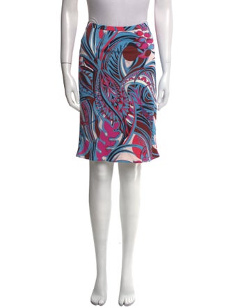 Emilio Pucci Printed Knee-Length Skirt