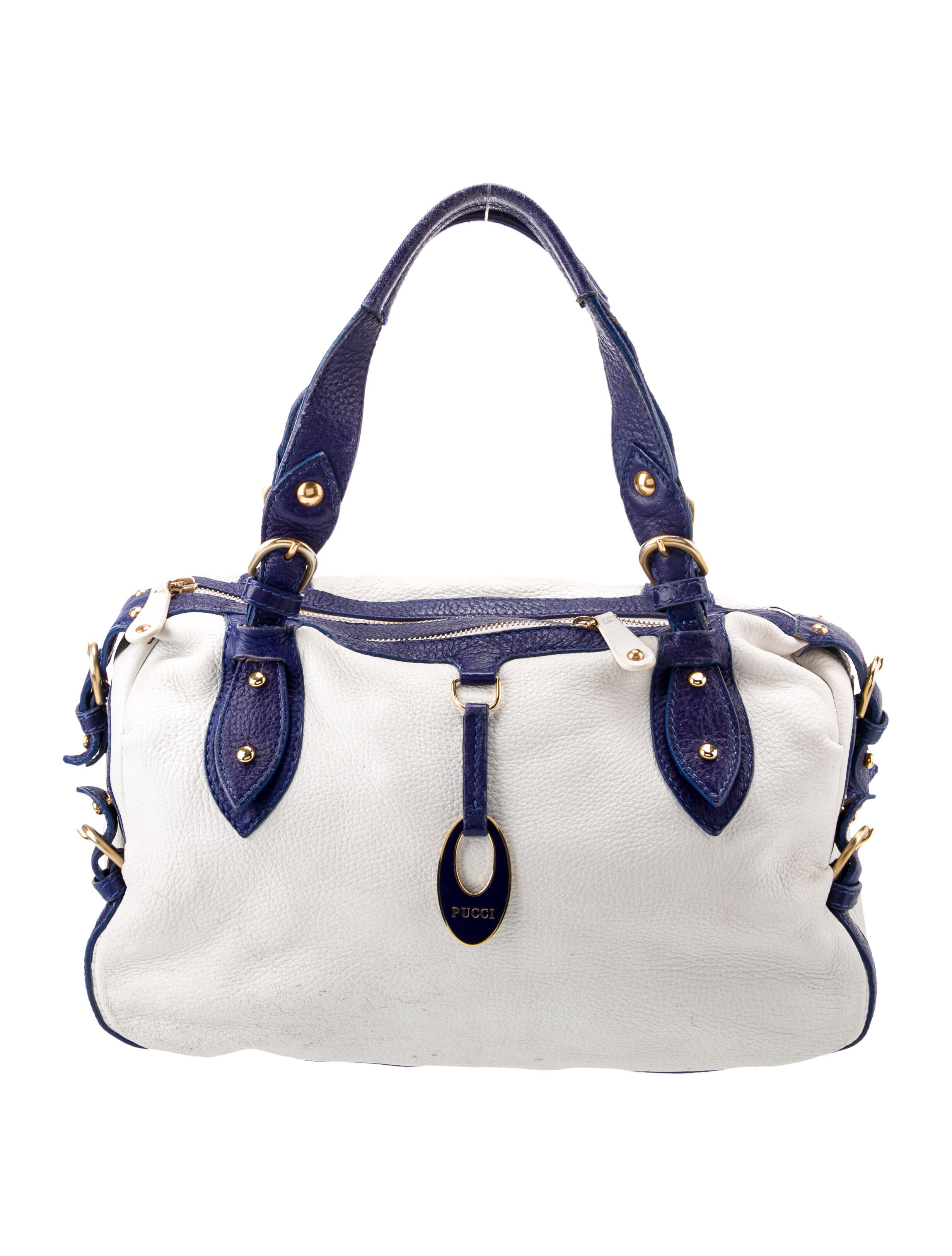 Emilio Pucci Leather Top Handle Bag